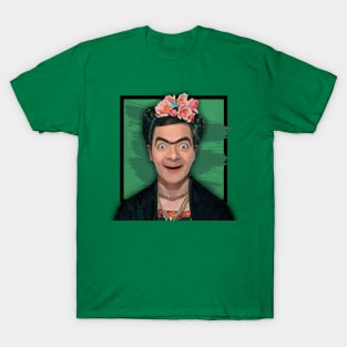 Frida Kahlo - Mr Bean T-Shirt